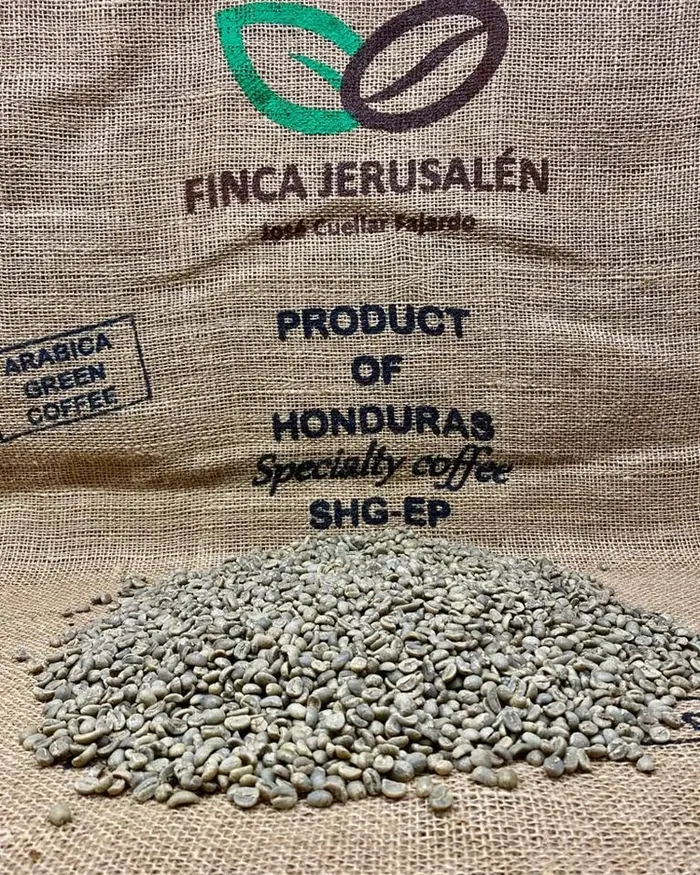 Saco de café Finca Jerusalén listo para exportar